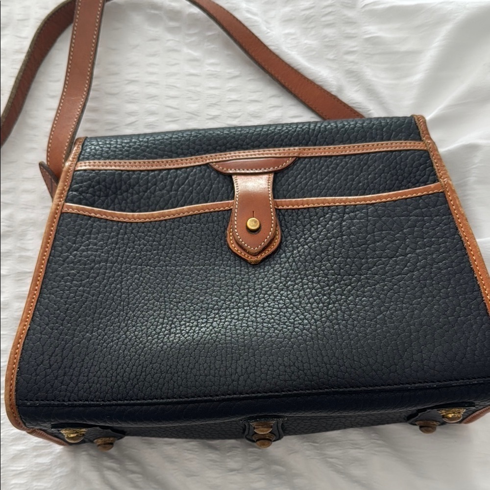 Dooney & Bourke Black and Brown Satchel - Picture 3 of 11